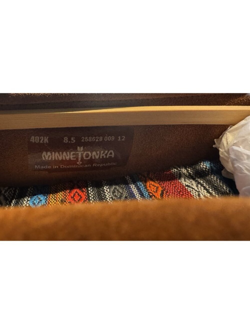 Minnetonka Women Kilty Arizona Moccasin 402K Brown Size 8.5 - Picture 7 of 7
